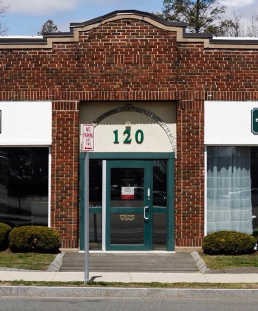 Studio entrance in West Springfield, MA