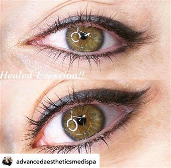 Permanent makeup consultation example
