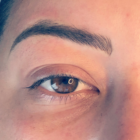 Defined brow close-up
