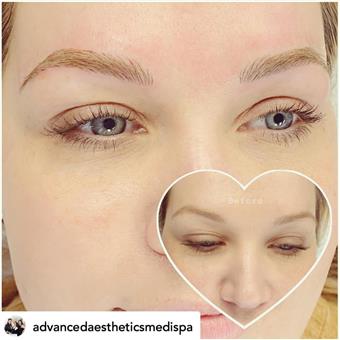 Microblading retouch result