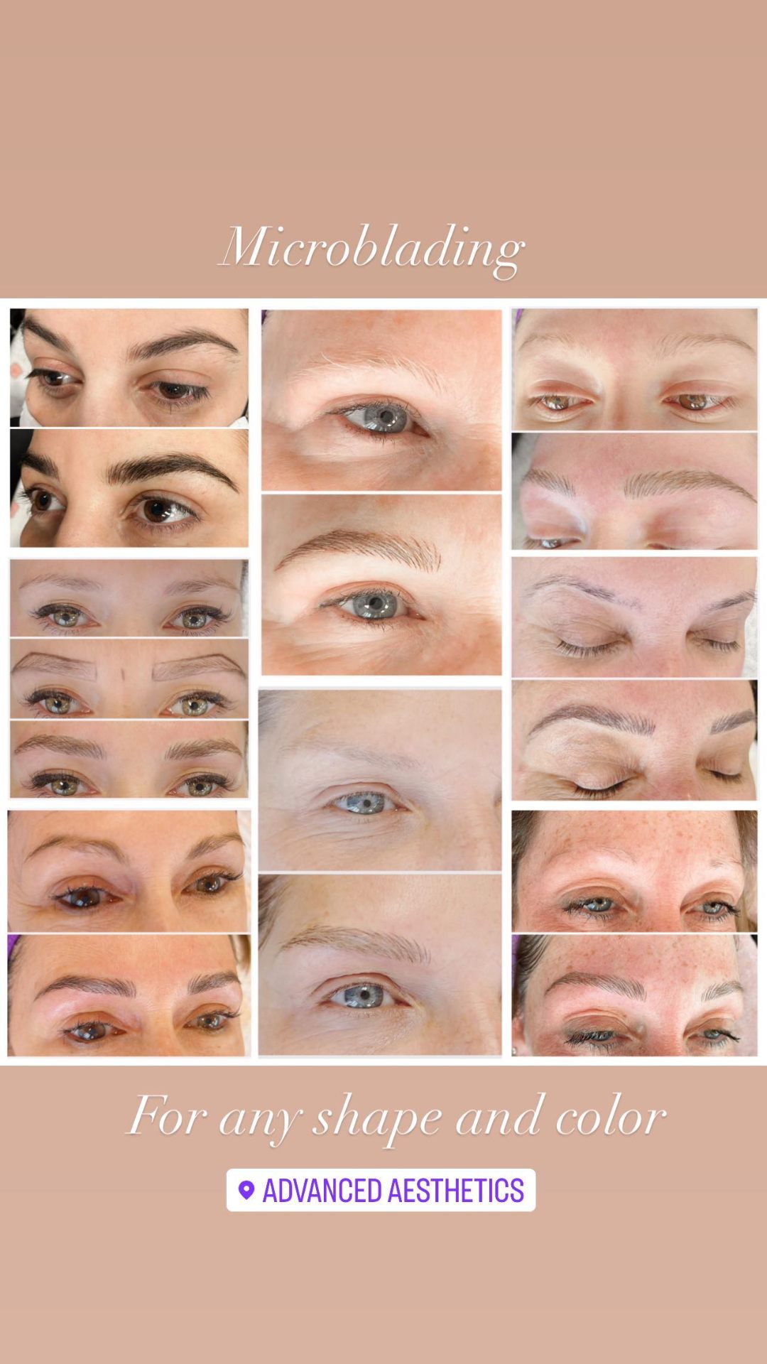 Healed microblading result
